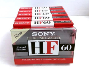 Аудиокассета SONY HF 60 1995 (Type I) Normal Аудиокассета SONY HF 60 1995 (Type I) Normal